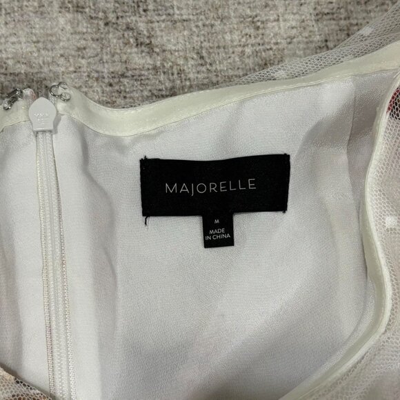 White Floral Ruffle Dress – Majorelle Medium - Picture 7 of 8